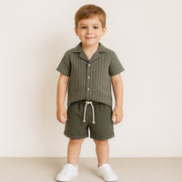 Completo bambino a righe