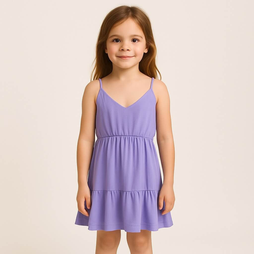 Abito Bambina Spalline Sottili