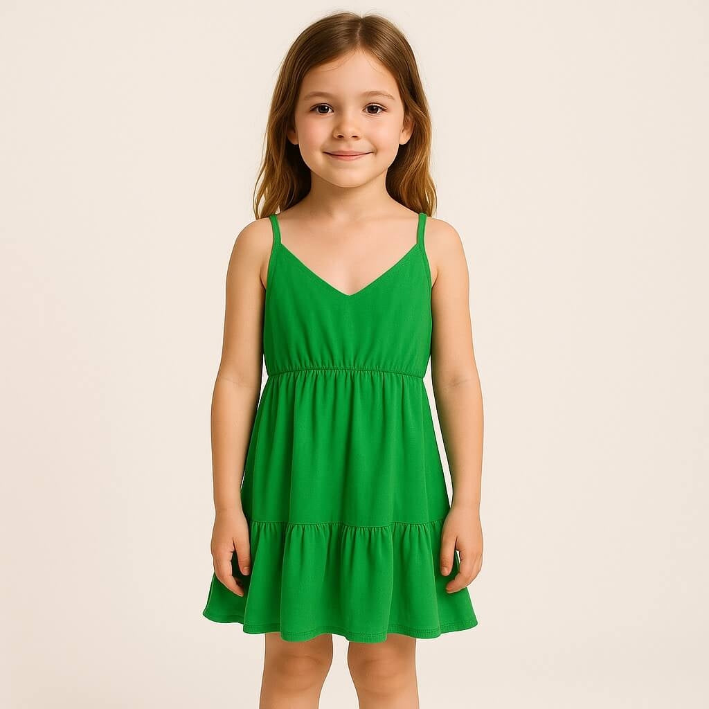 Abito Bambina Spalline Sottili