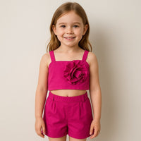 Completo Bambina Top e Shorts