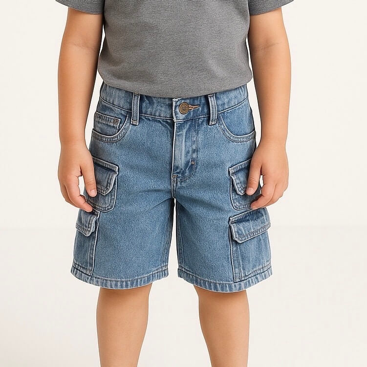 Bermuda in Jeans Cargo