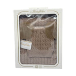Completo Cappello con 2 Pon Pon + Scialle in Misto Lana