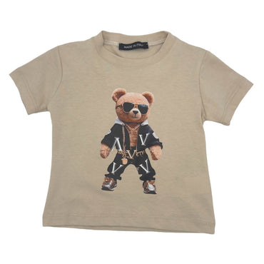 T-shirt  retro stampato neonato