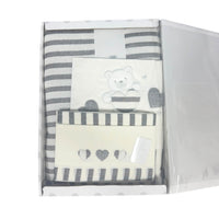 Completo trapunta lettino con lenzuola e paracolpi Pastello