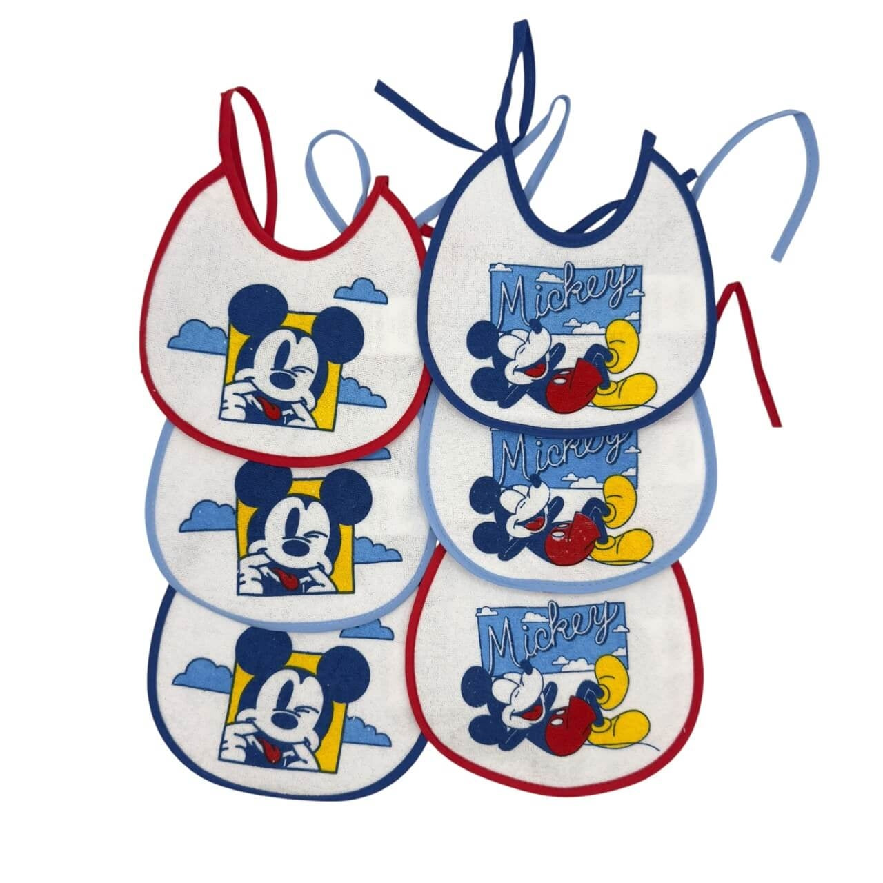6 Bavette Mickey Mouse Disney