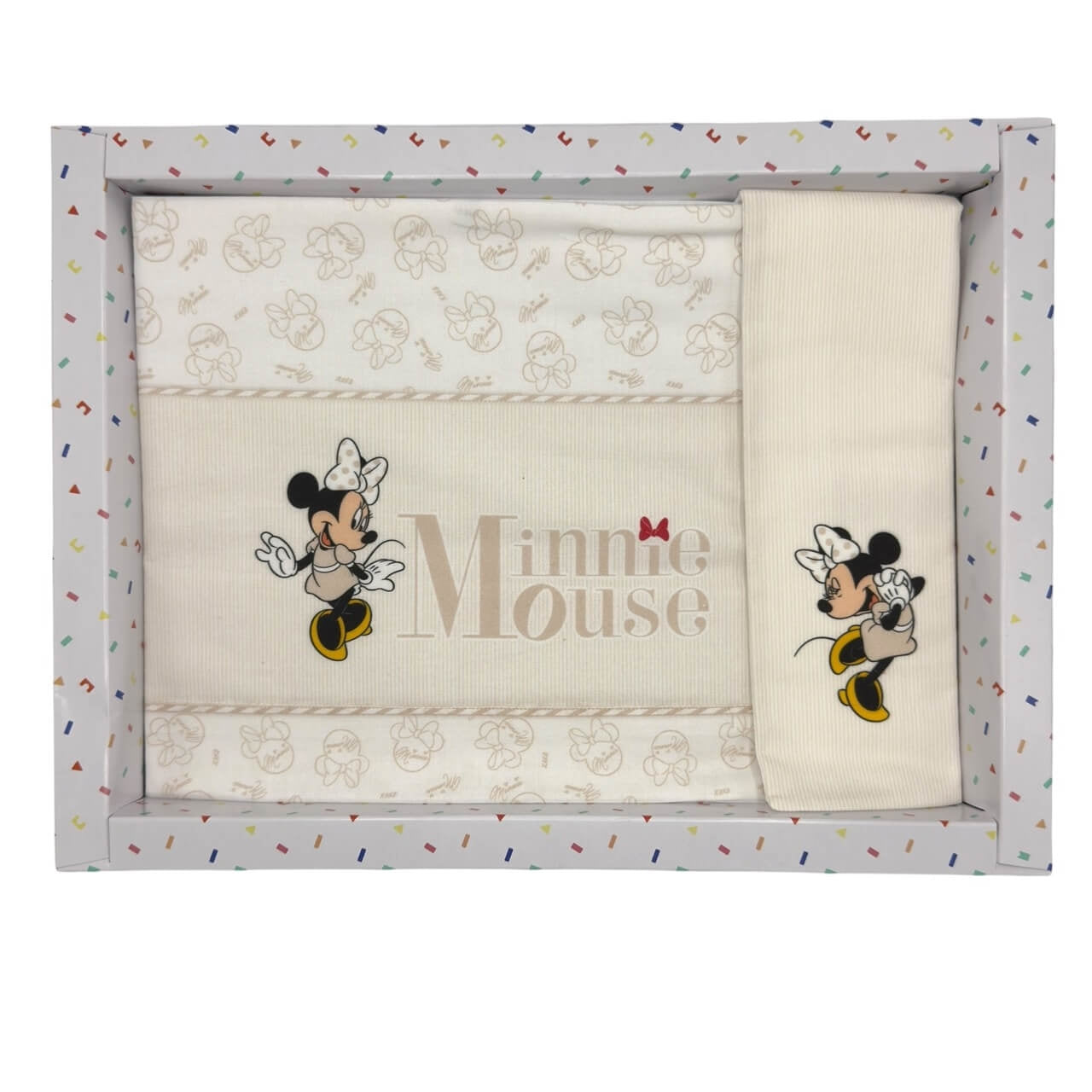 Completo Carrozzina Minnie Disney 100% Cotone