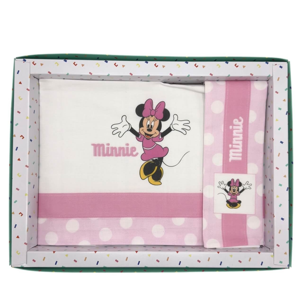 Completo Carrozzina Minnie Disney 100% Cotone