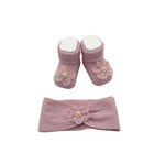 Set fascetta+scarpe in Caldo Cotone