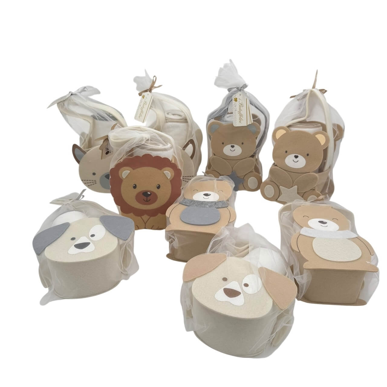 1 Set Regalo Neonato con Accappatoio Triangolo