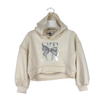 Completo Bambina 2 Pezzi – Felpa con Cappuccio e Gonna a Pieghe