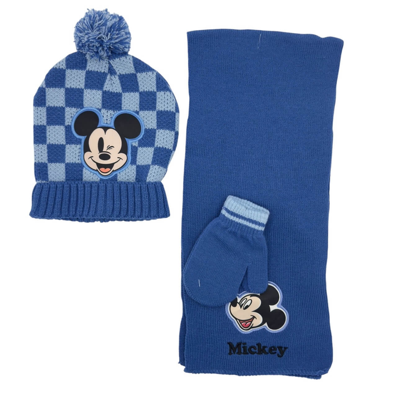 Set 3 Pezzi Cappello Invernale Mickey Mouse