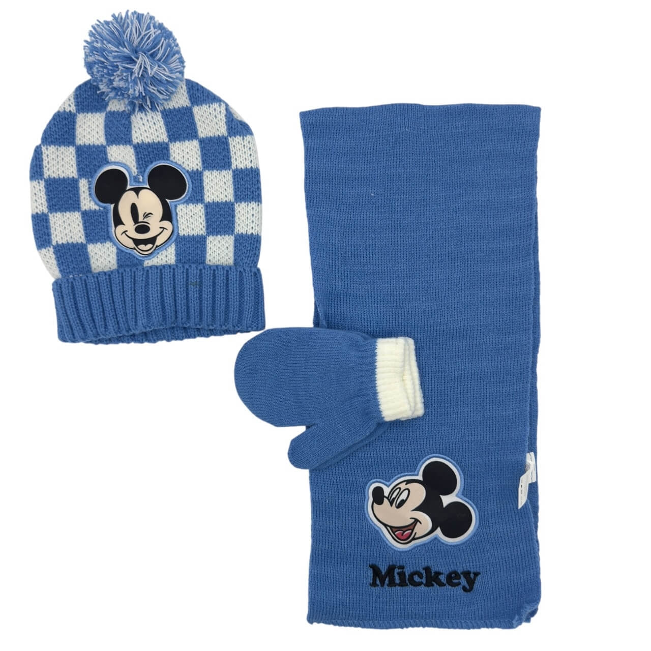Set 3 Pezzi Cappello Invernale Mickey Mouse