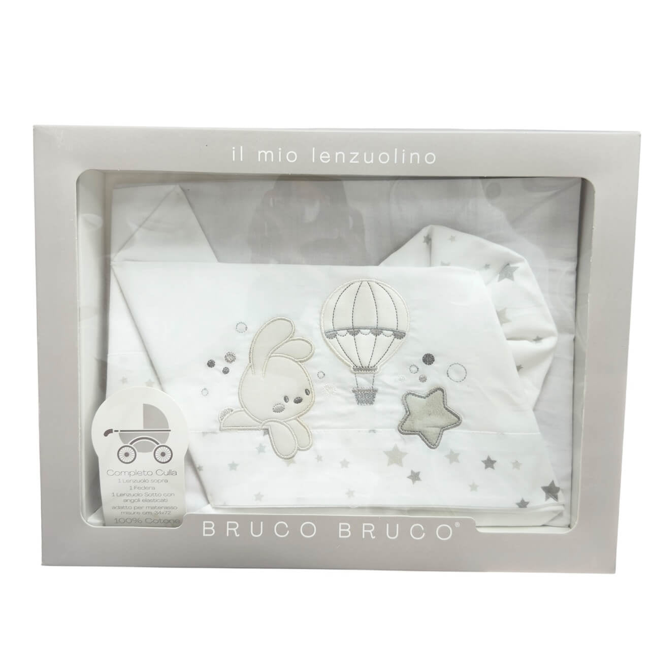 Completo Carrozzina Bruco Bruco 100% Cotone