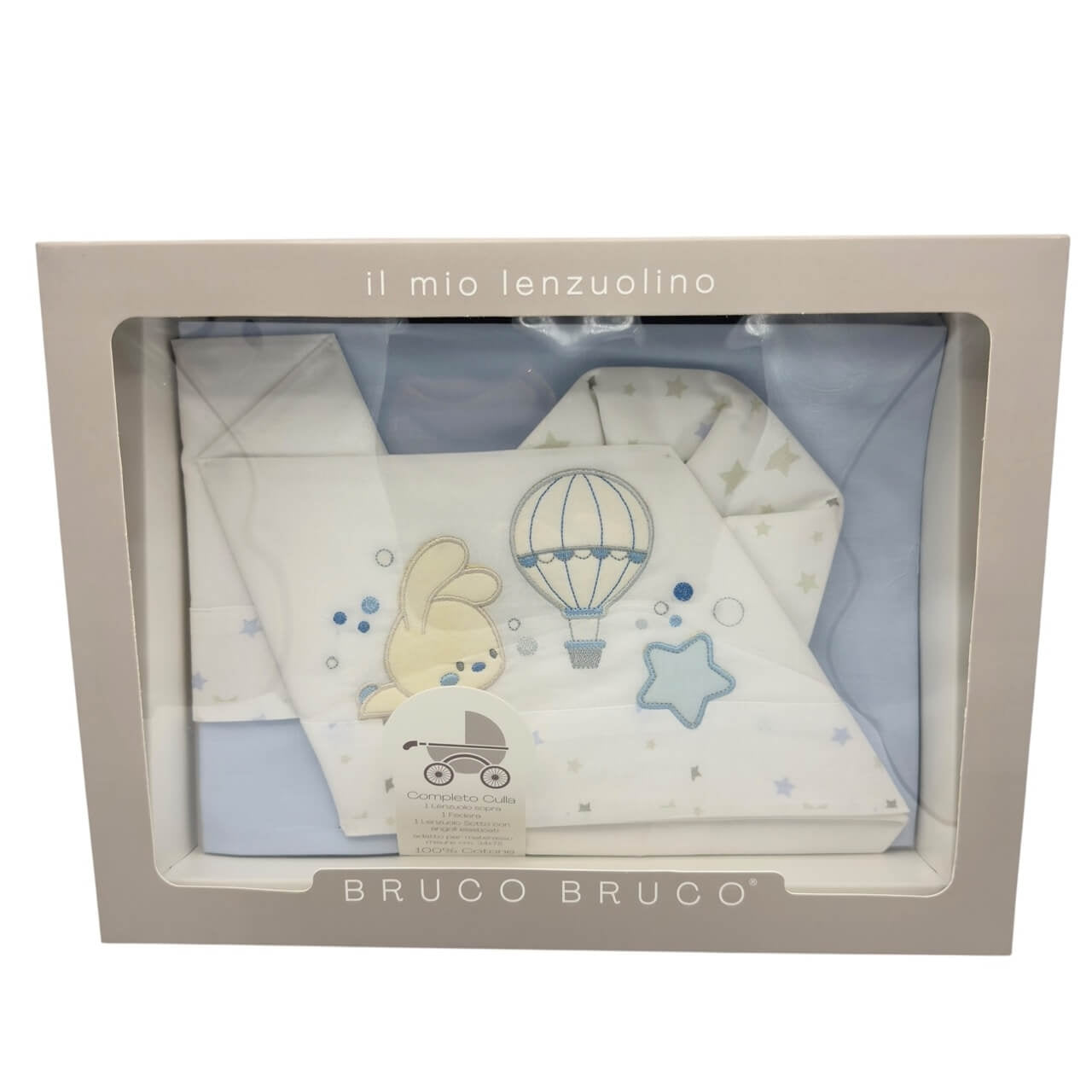 Completo Carrozzina Bruco Bruco 100% Cotone