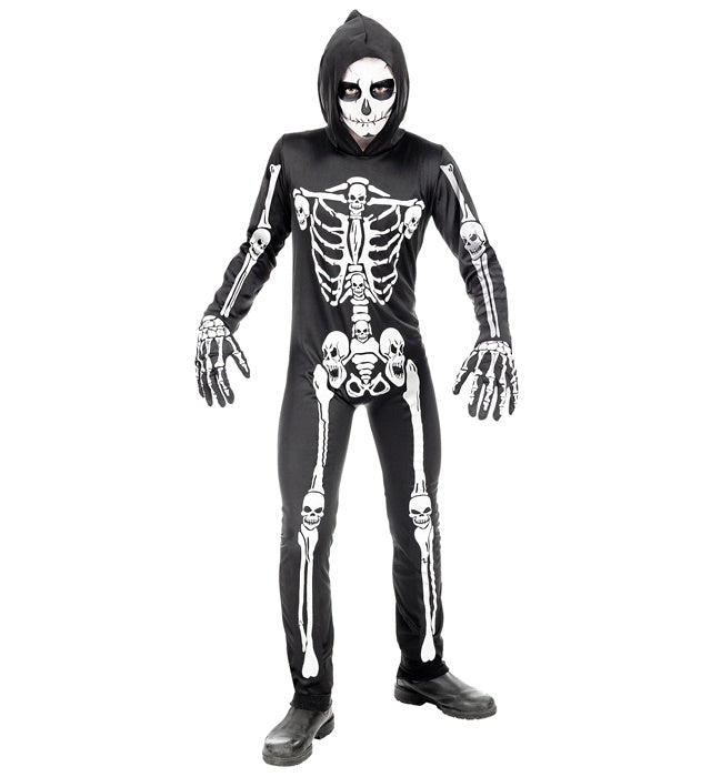 Costume da Scheletro con Cappuccio