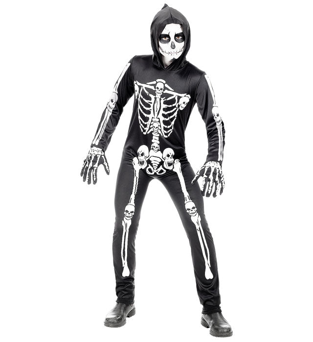 Costume da Scheletro con Cappuccio