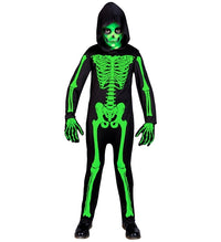 Costume da Scheletro Verde con Cappuccio