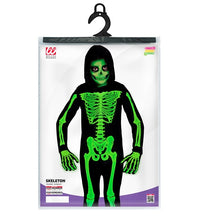Costume da Scheletro Verde con Cappuccio