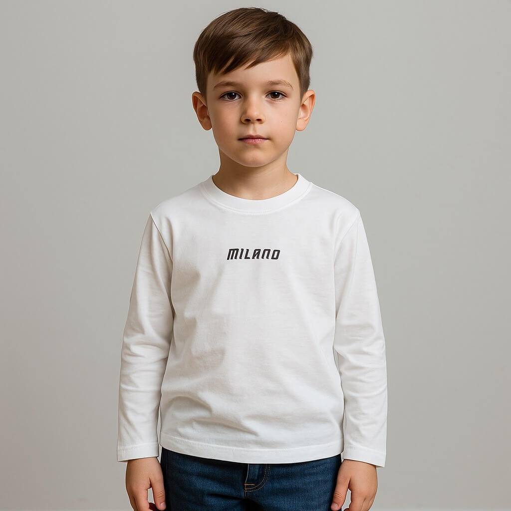 T-Shirt a Manica Lunga Caldo cotone