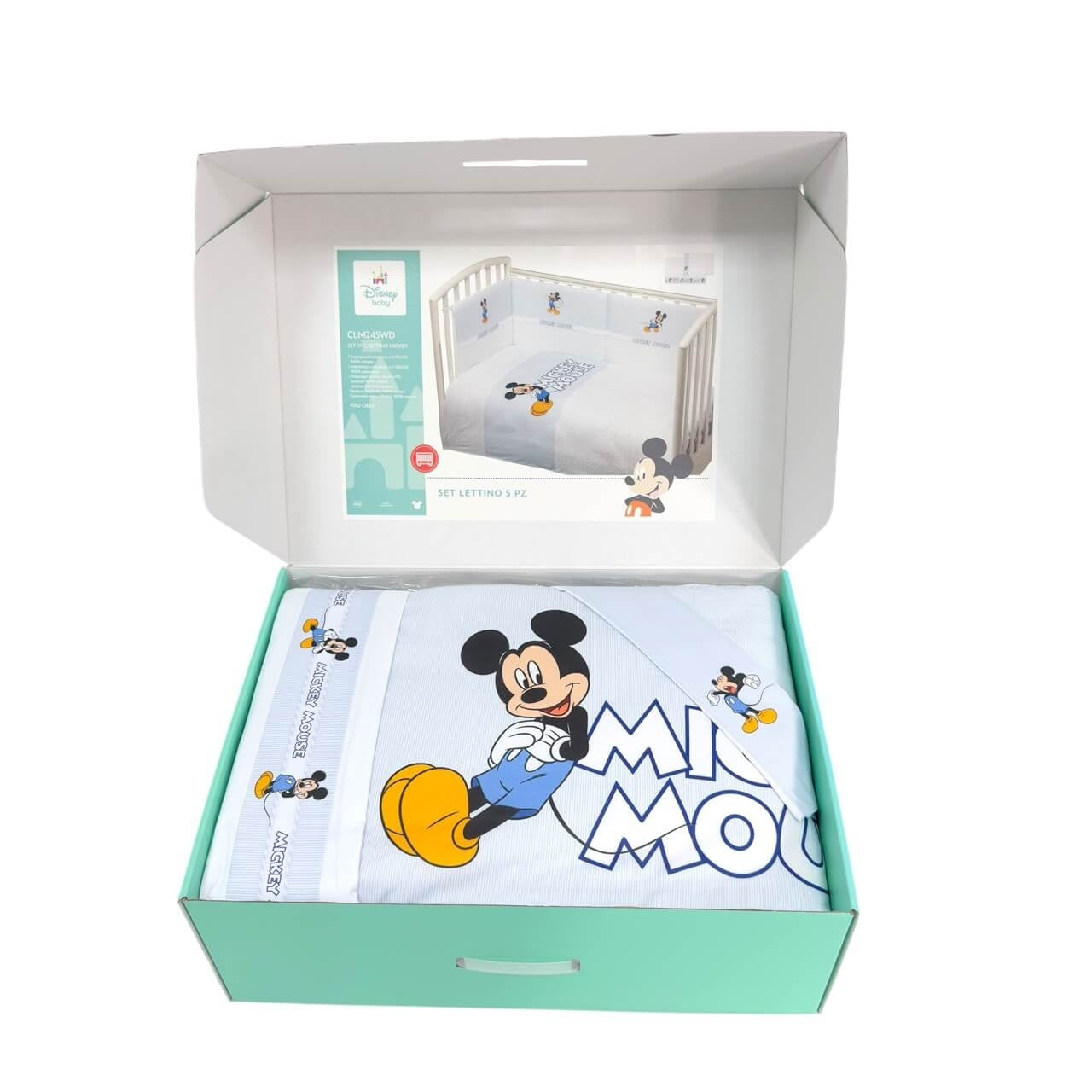 Completo trapunta lettino con paracolpi + Lenzuola Disney