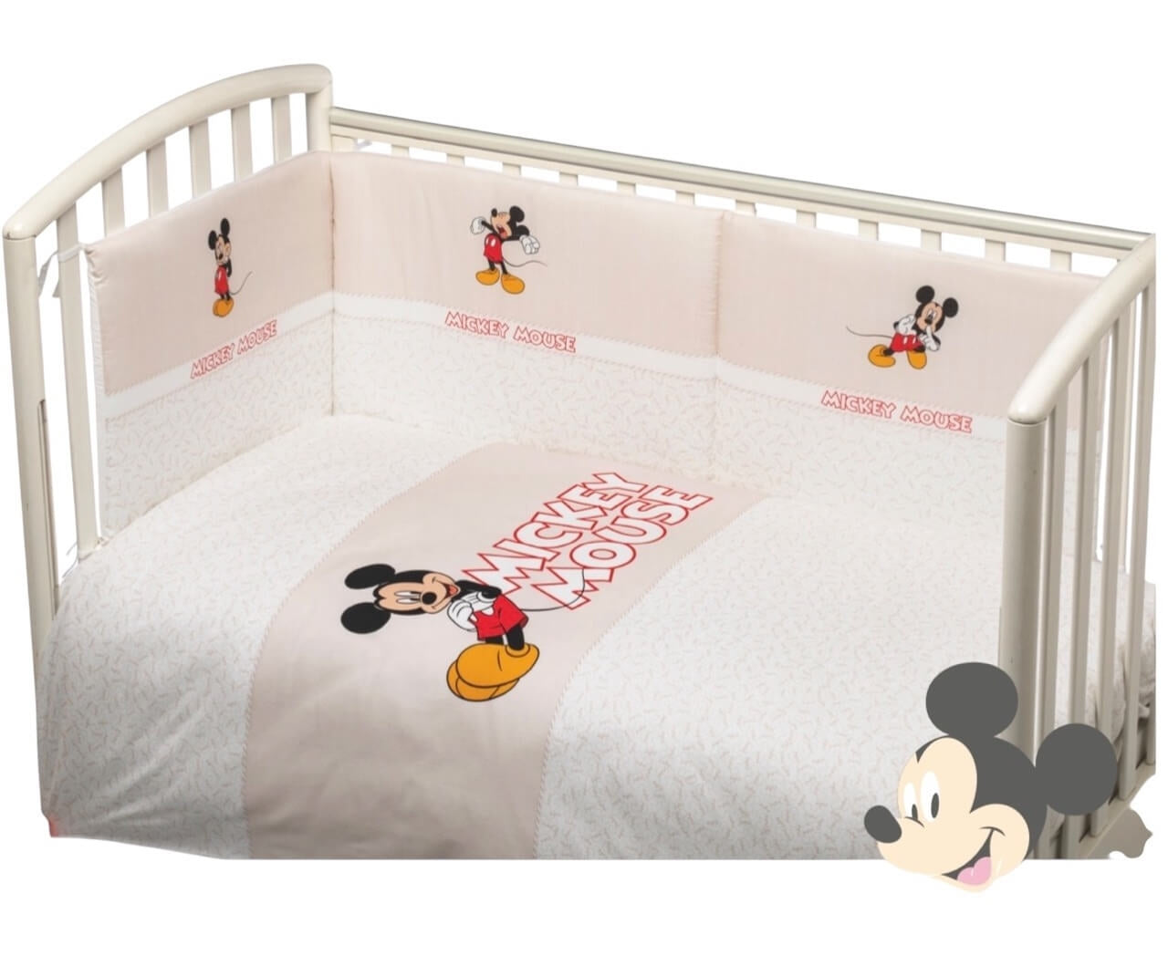 Completo trapunta lettino con paracolpi + Lenzuola Disney