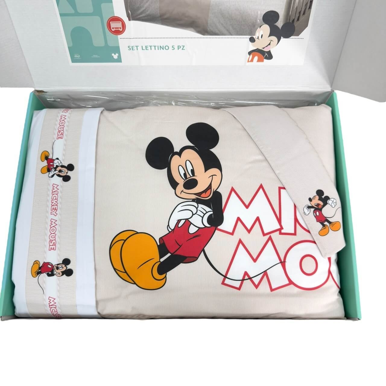 Completo trapunta lettino con paracolpi + Lenzuola Disney
