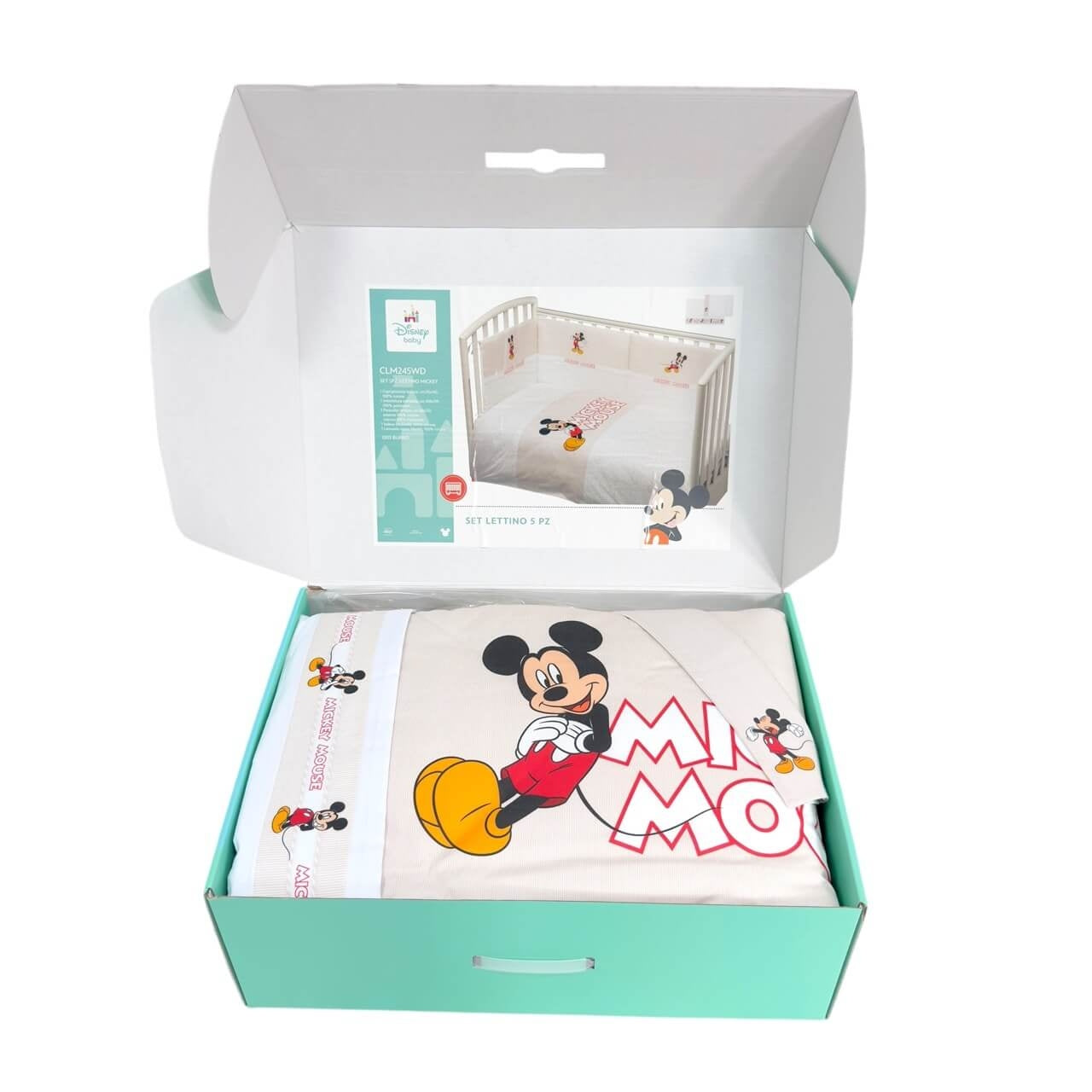 Completo trapunta lettino con paracolpi + Lenzuola Disney