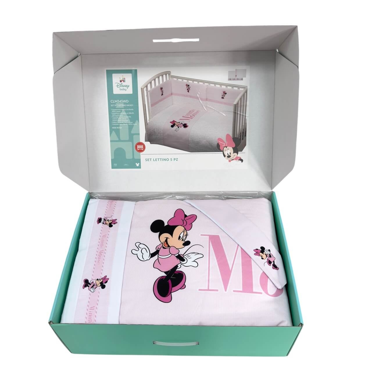 Completo trapunta lettino con paracolpi + Lenzuola Disney