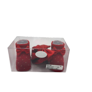 Set Scarpine + Fascia Neonata in Caldo cotone