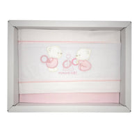 Completo Culla/Lettino Pastello 100% Cotone