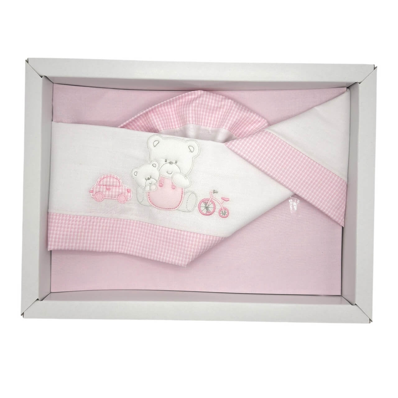 Completo Carrozzina Pastello 100% Cotone