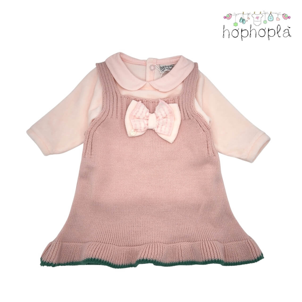 Abito in Lana + Maglia in ciniglia HopHoplà Amelia