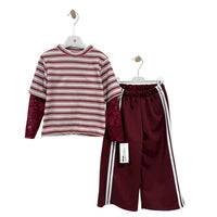 Completo Bimba Invernale Righe