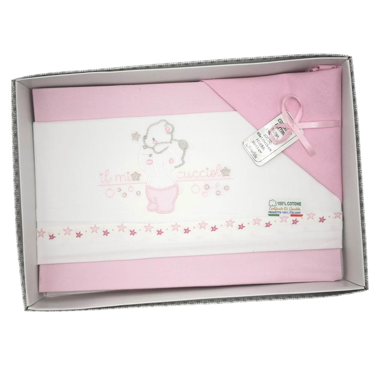 Completo Culla/Lettino Batuffolini 100% Cotone