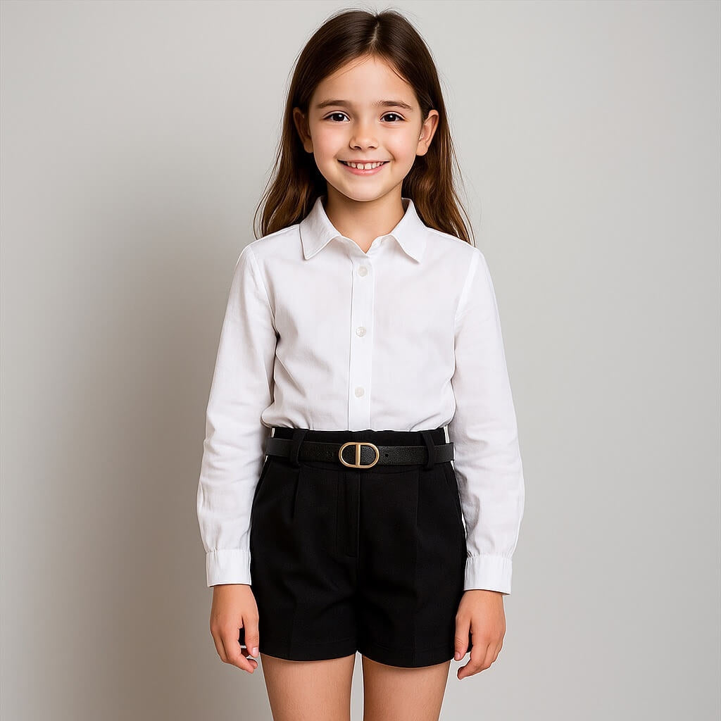 Shorts in flanella con Cintura