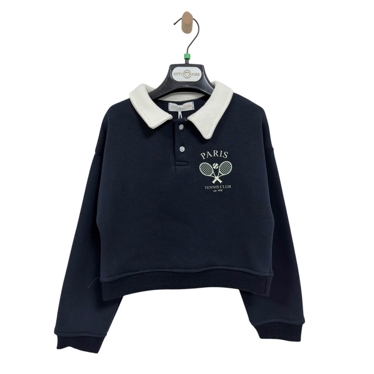 Felpa Invernale Bimba Collo Polo