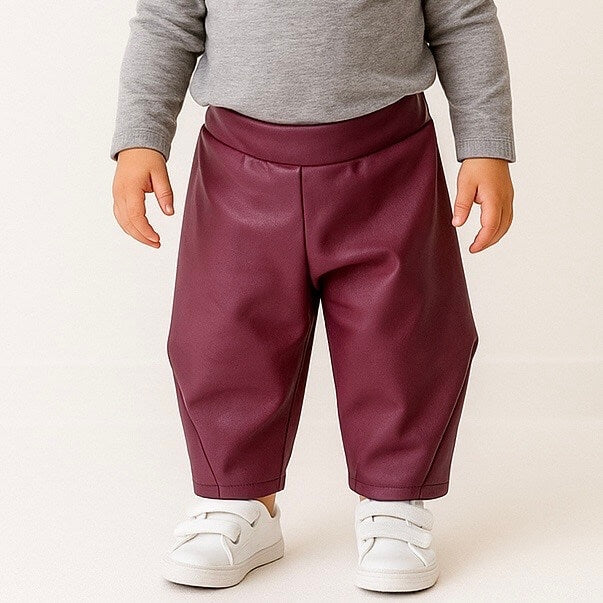 Pantalone in ecopoelle Ballon Neonata