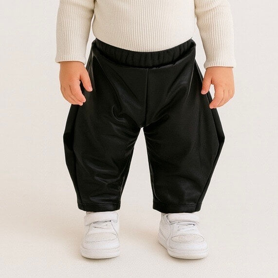 Pantalone in ecopoelle Ballon Neonata