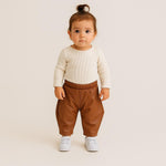 Pantalone in ecopoelle Ballon Neonata
