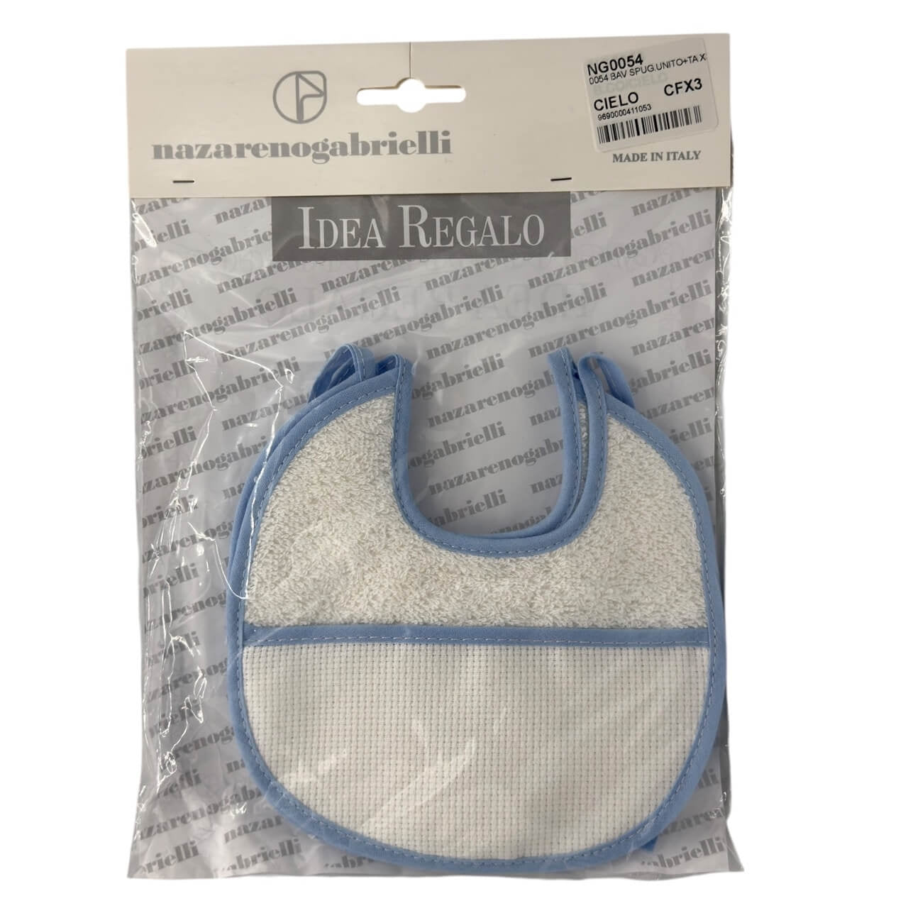 3 Bavette da ricamo con tela Ida