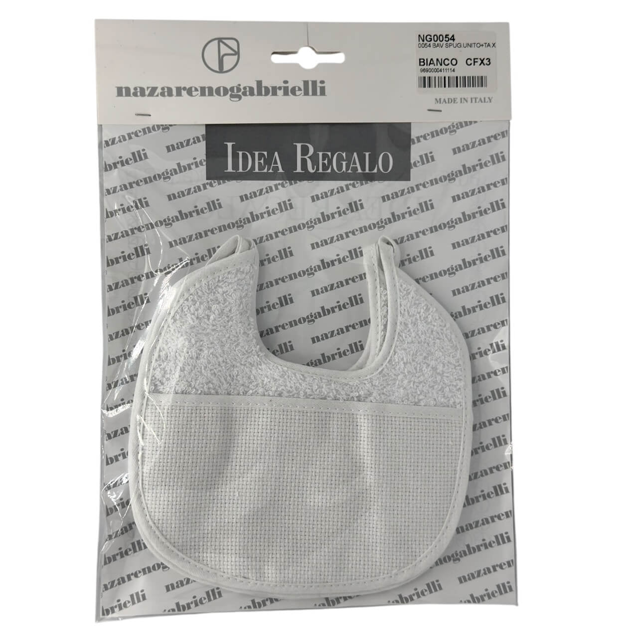 3 Bavette da ricamo con tela Ida