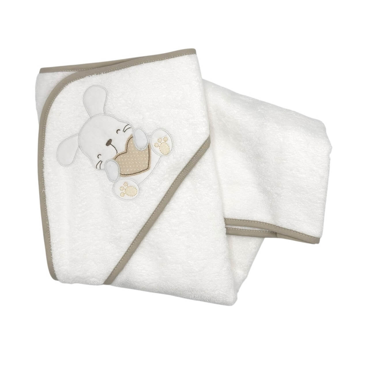 Triangolo accappatoio Ricamato Pastello