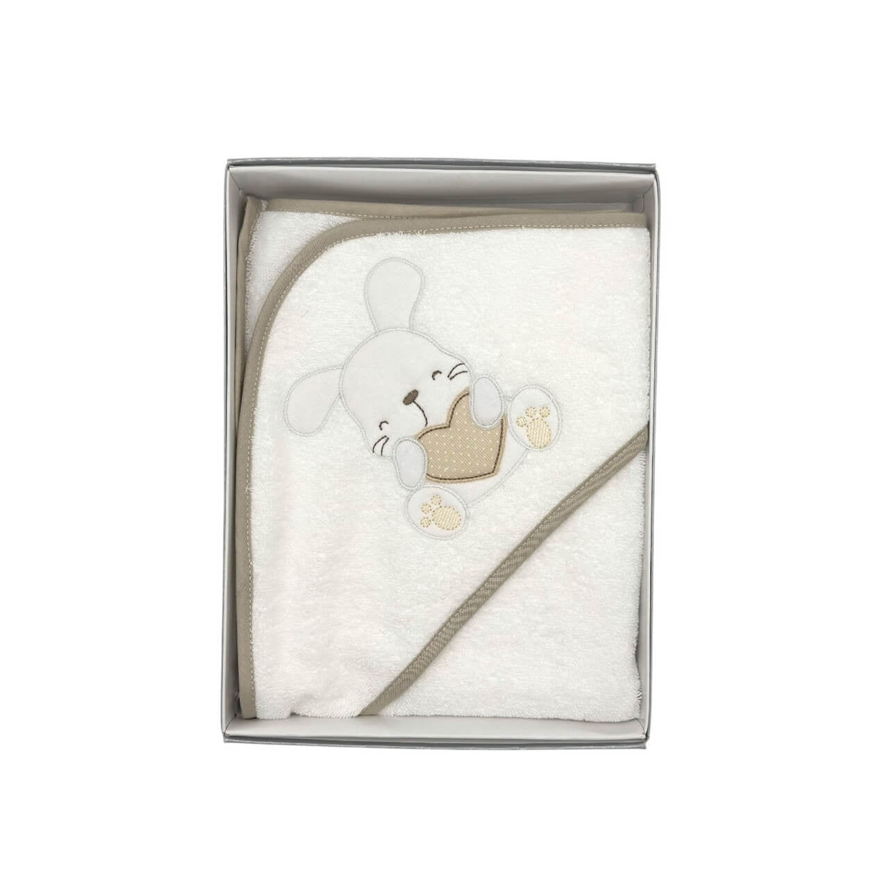 Triangolo accappatoio Ricamato Pastello