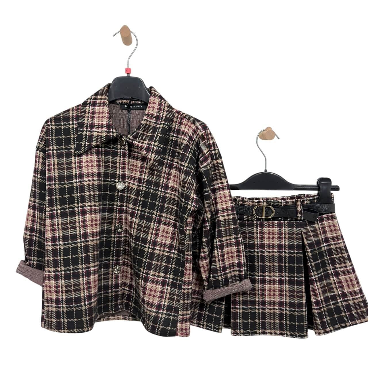 Completo bambina in flanellina