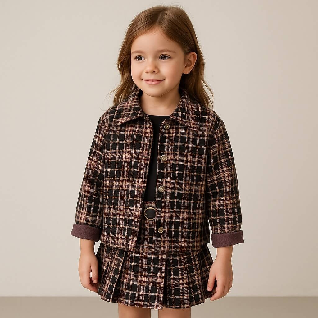 Completo bambina in flanellina