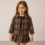 Completo bambina in flanellina