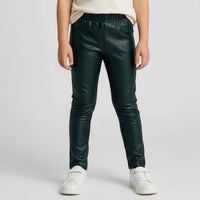 Leggins ecopelle Felpato  Bimba