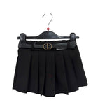 Pantaloncino effetto gonna da bimba con pieghe