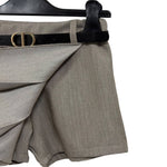 Pantaloncino effetto gonna da bimba con pieghe
