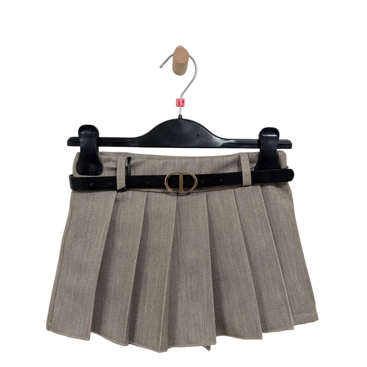 Pantaloncino effetto gonna da bimba con pieghe